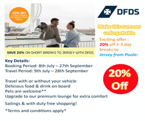 20% off 1-3 day breaks to Jersey from Poole! - Business Horizon