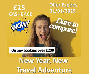 £25 CASHBACK - on any booking over £200 – Business Horizon